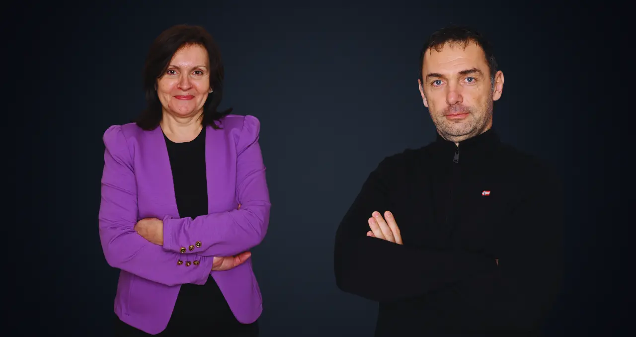 Aconto bookkeeping team working in the office, Serbia